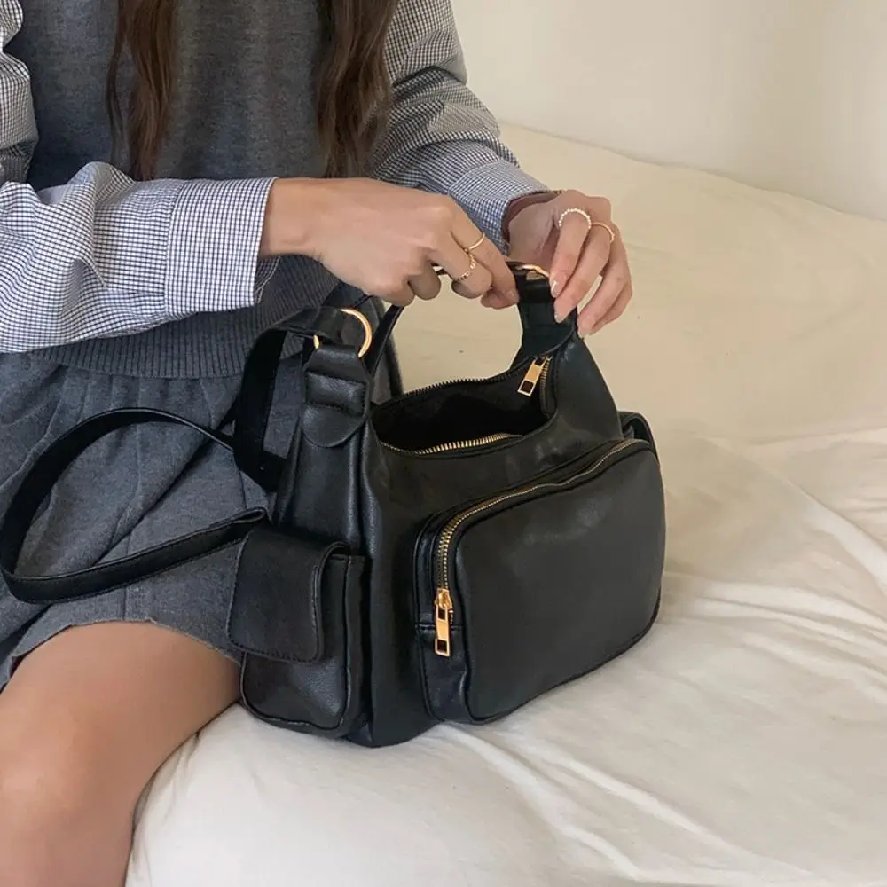 Borsa a tracolla retrò portatile Y2K Spicy Girl Fashion Hobo Bag Borsa per ascelle coreana Streetwear