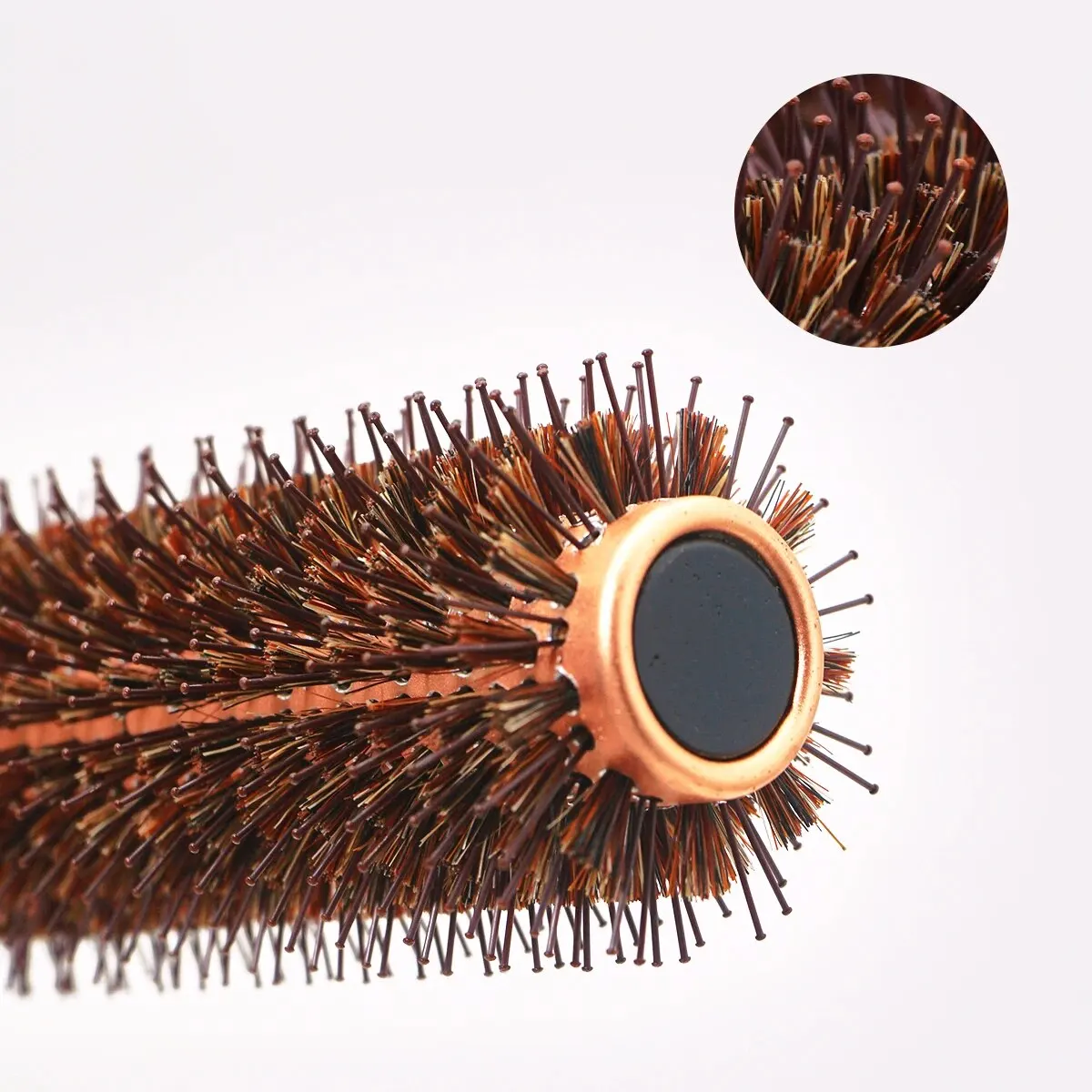 Wood Handle Boar Bristles Round Brush Hair Curly Comb Pro Hair Brush Anti Static Brush Teasing Brush Hairdresser Styling Tools