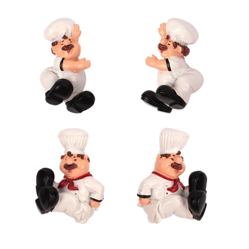 Cartoon Chef Pot Lid Holder Kitchen Cutting Board Pan Cover Utensil Holder Self-Adhesive Pot Lid Storage