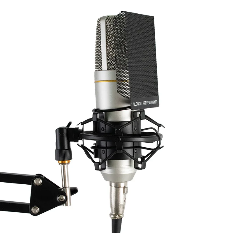 2024 New ZX89 Microphone Sound Card Computer Live Broadcast Set XLR Microphone 48V Large Diaphragm Microphone