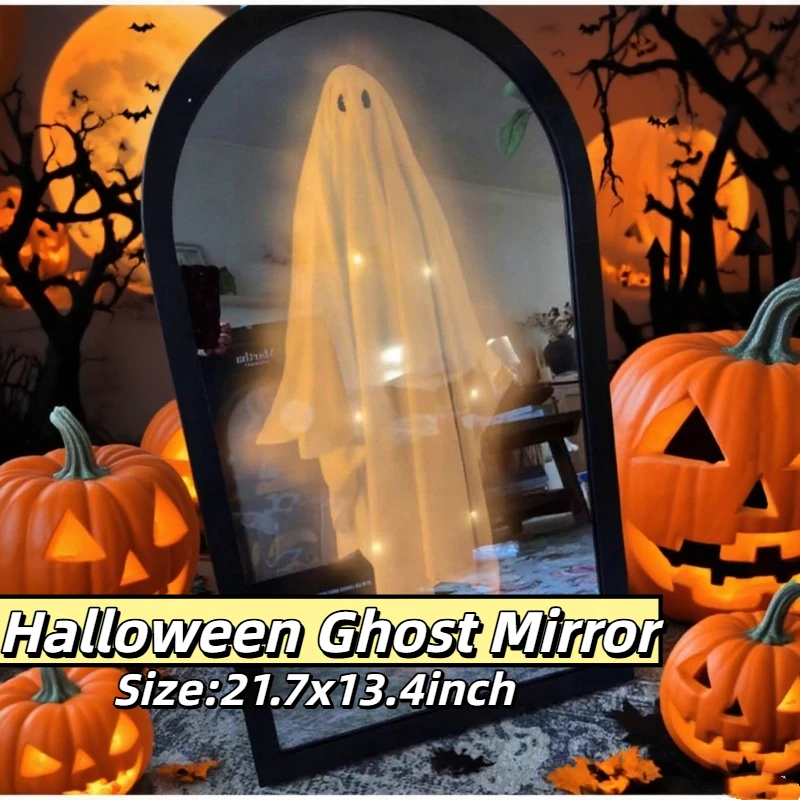 

Проекционная иллюзия на Хэллоуин для декора окон, жуткие страшные призраки для декора Хэллоуина, 2025 год, новинка, зеркало-призрак на Хэллоуин
