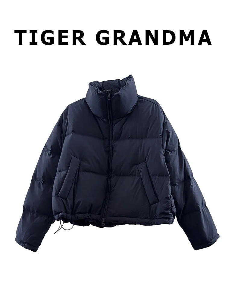 

Daqi TG New National Stand White Du down ort Puffer Jaet Lightweight Warm Slimming Faionable Women's Winter Coat