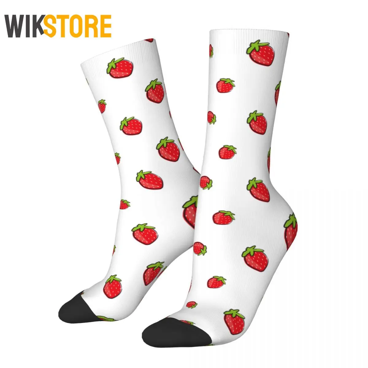 Calzini da uomo divertenti Harajuku calzino alla fragola moda calzini da donna con frutta carina primavera estate autunno inverno calzino pazzo traspirante