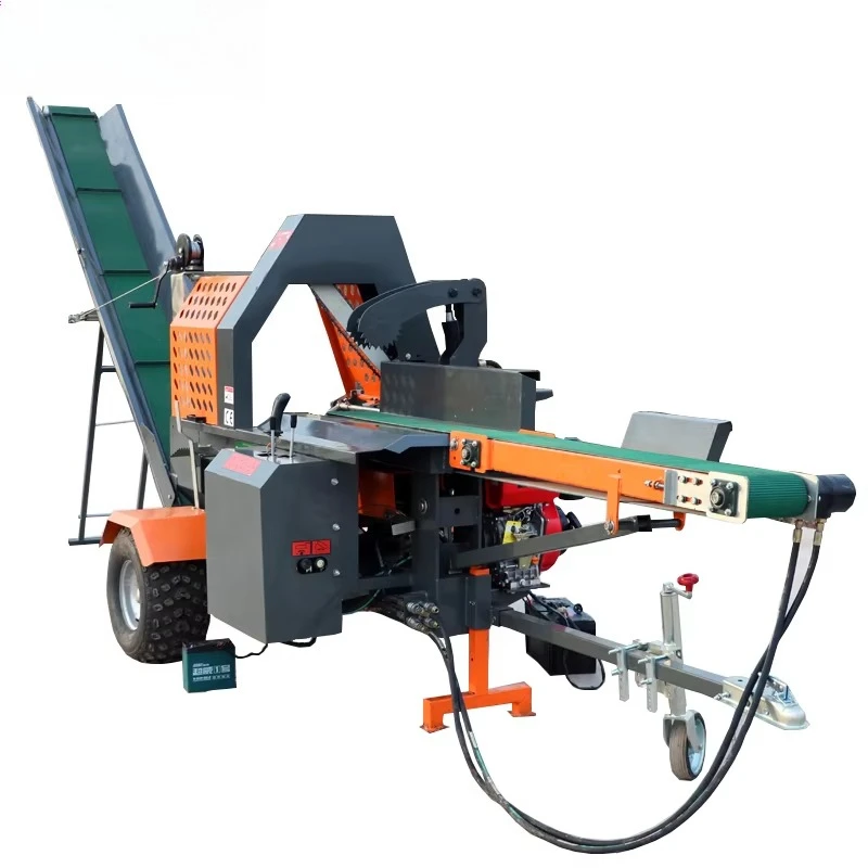 Electric Power Horizontal Hydraulic Firewood Processor with Log Lifter
