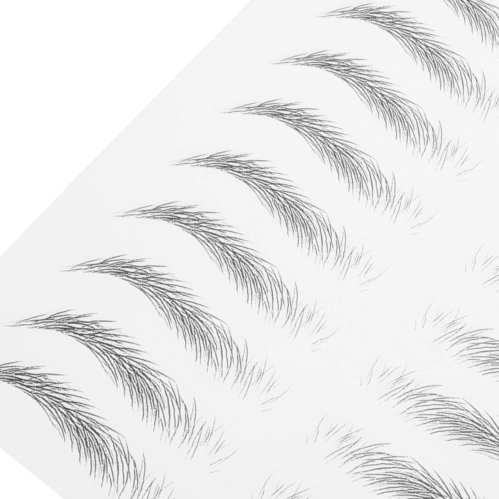 5 قطعة 6d ملصقات الحواجب تشبه الشعر الأسود مقاوم للماء تقشر العين المؤقتة الحاجب ملصق واقعية ماكياج الطبيعية الحاجب #6