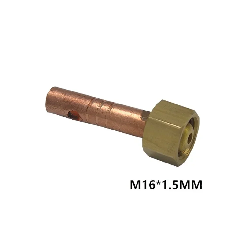 Imagem -02 - Peça Conector de Encaixe de Tocha de Soldagem Tig Frontal mm Porca de Gás M16 X1.5 mm Pinos 12v Soquete de ar Fêmea Qq150 Tig150a Ferramentas de Soldagem 1