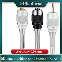 R8 APU13 APU16 tool holder R8 apu drill chuck series M12 7/16 precision self-tightening tool holder bracket tool Collet