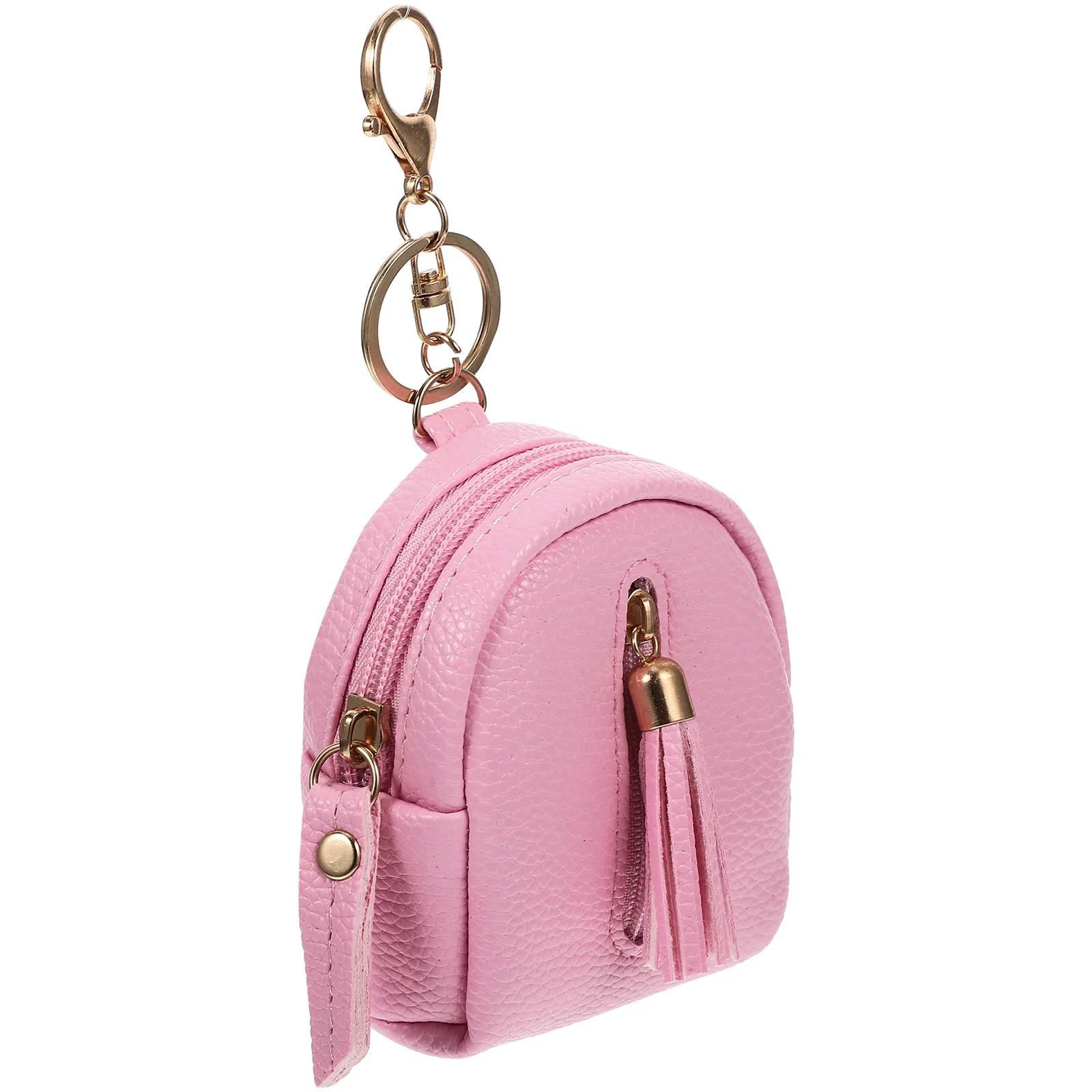 

Key Zip Bag Mini Pink Coin Purse Tassel Card The Tote for Women Elegant Change Lovely Clutch Unique Creative Zipper Toy