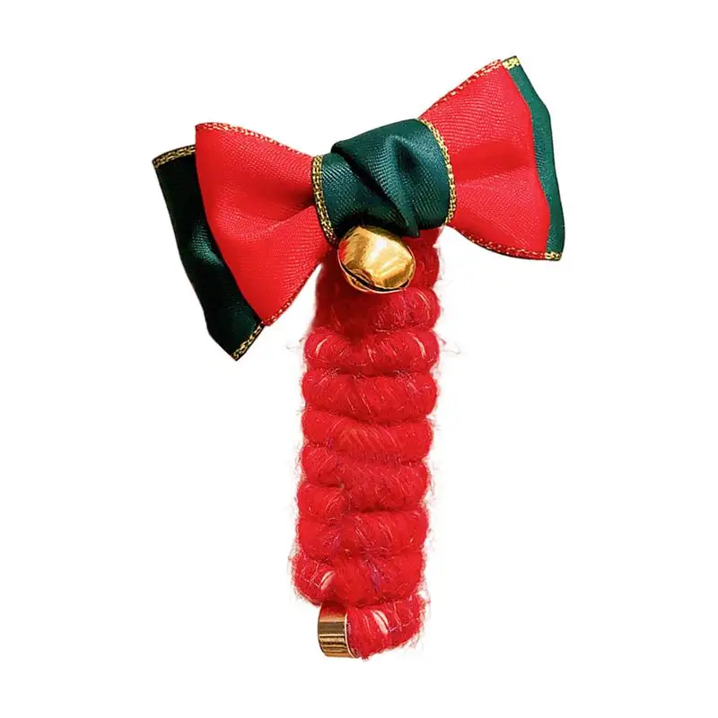 Christmas Hair Ties Christmas Scrunchies Cartoon Elastic Spiral Hair Clip Holiday No Damage Coil Hair Ties Elastic Ponytail