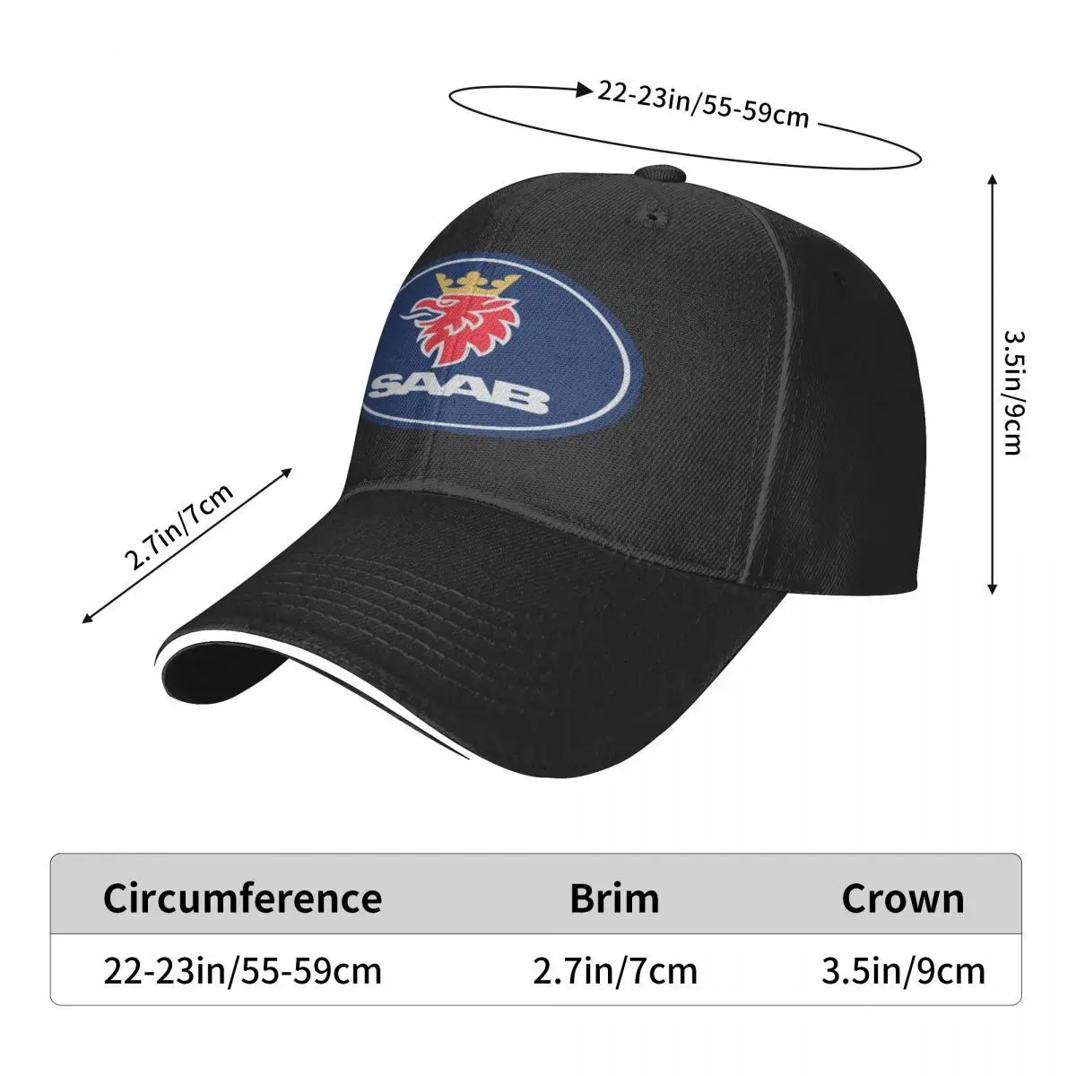 Saab 558 Man Hat Men Caps Men's Caps Cap For Women Caps For Men Summer 2024 Man Hat Baseball Cap