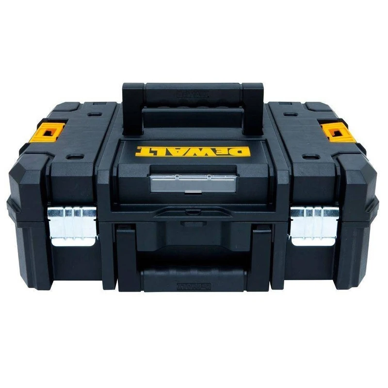 DEWALT – boîte à outils de rangement, boîte à outils de rangement modulaire en plastique, boîte empilable, accessoires d'outils électriques portables, système pratique, DWST17807 TSTAK