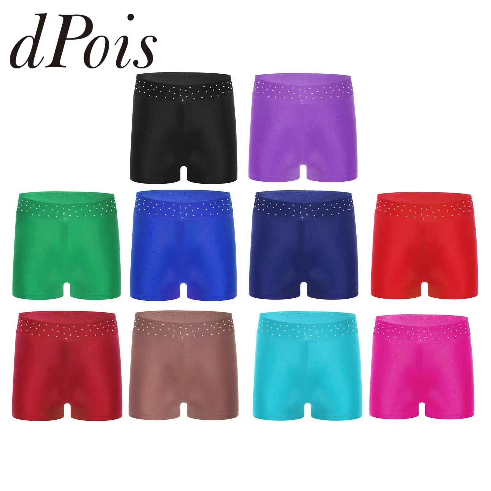 

Children's Shiny Ballet Gymnastic Dance Shorts Figure Skating Kids Shorts for Girls Acrobatics Performance Sport Yoga Bottoms