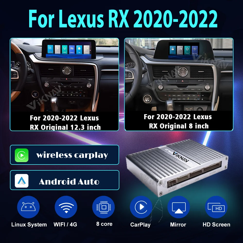 

Android Auto Carplay декодер для Lexus RX 2020-2022, новое обновление GPS-навигации, интерфейс Linux, мультимедийный плеер, автомобильное радио