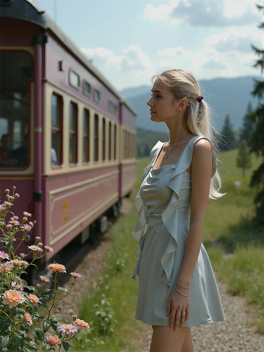 Abito da donna stile coreano elegante colletto quadrato manica volante elegante fantasia esclusivo di fascia alta reale femminile di alta qualità