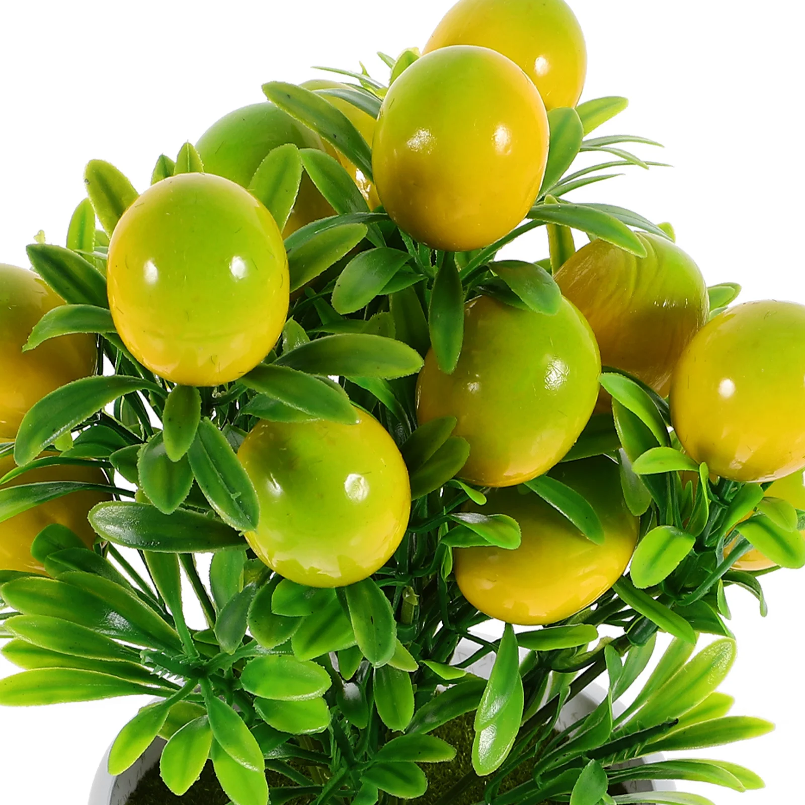 

1 set Simulated Fruit Branches Artificial Potted Lemon Bonsai Realistic Desktop Decor For Home Office Table Centerpiece Fake