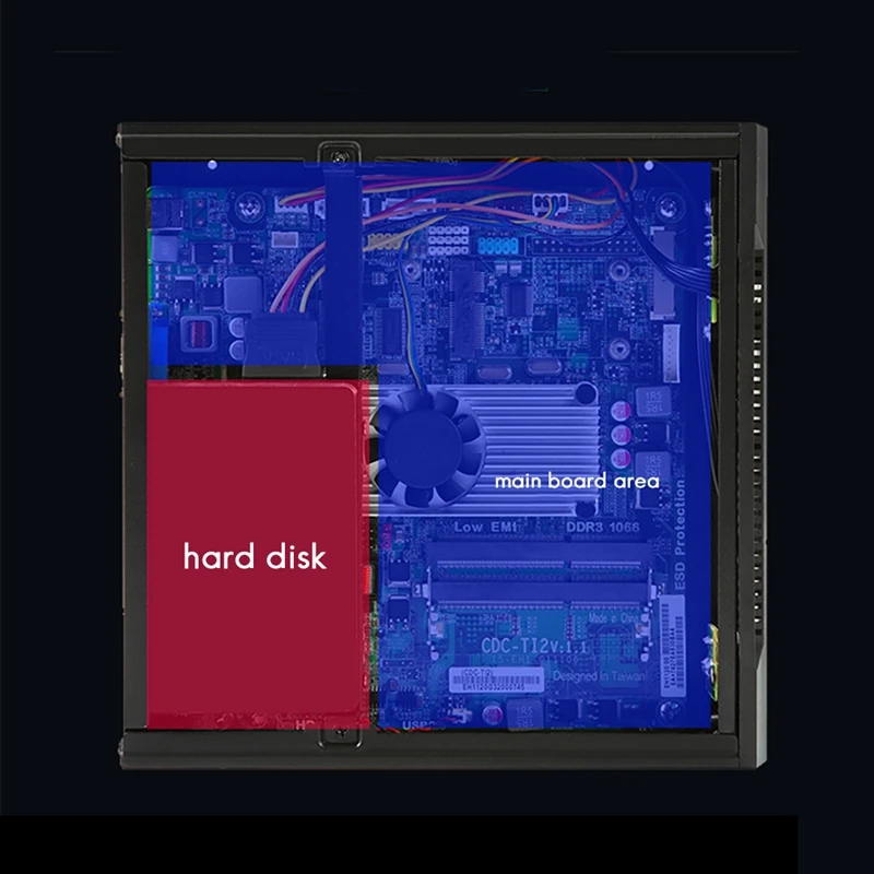 HTPC-バックマウント付きHTPCITXケース,TX06タイプデスクトップケース