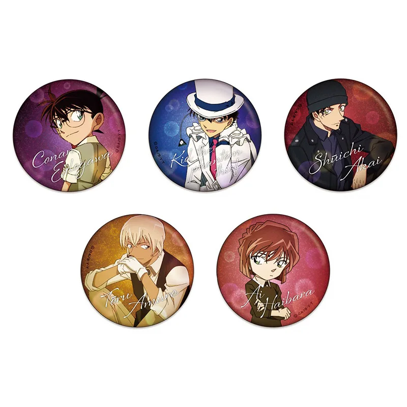 

Значок аниме «Детектив Конан», Edogawa Conan Haibara Ai Kaito, детский жесть, кулон, брелок, коллекционный подарок для фанатов, милый