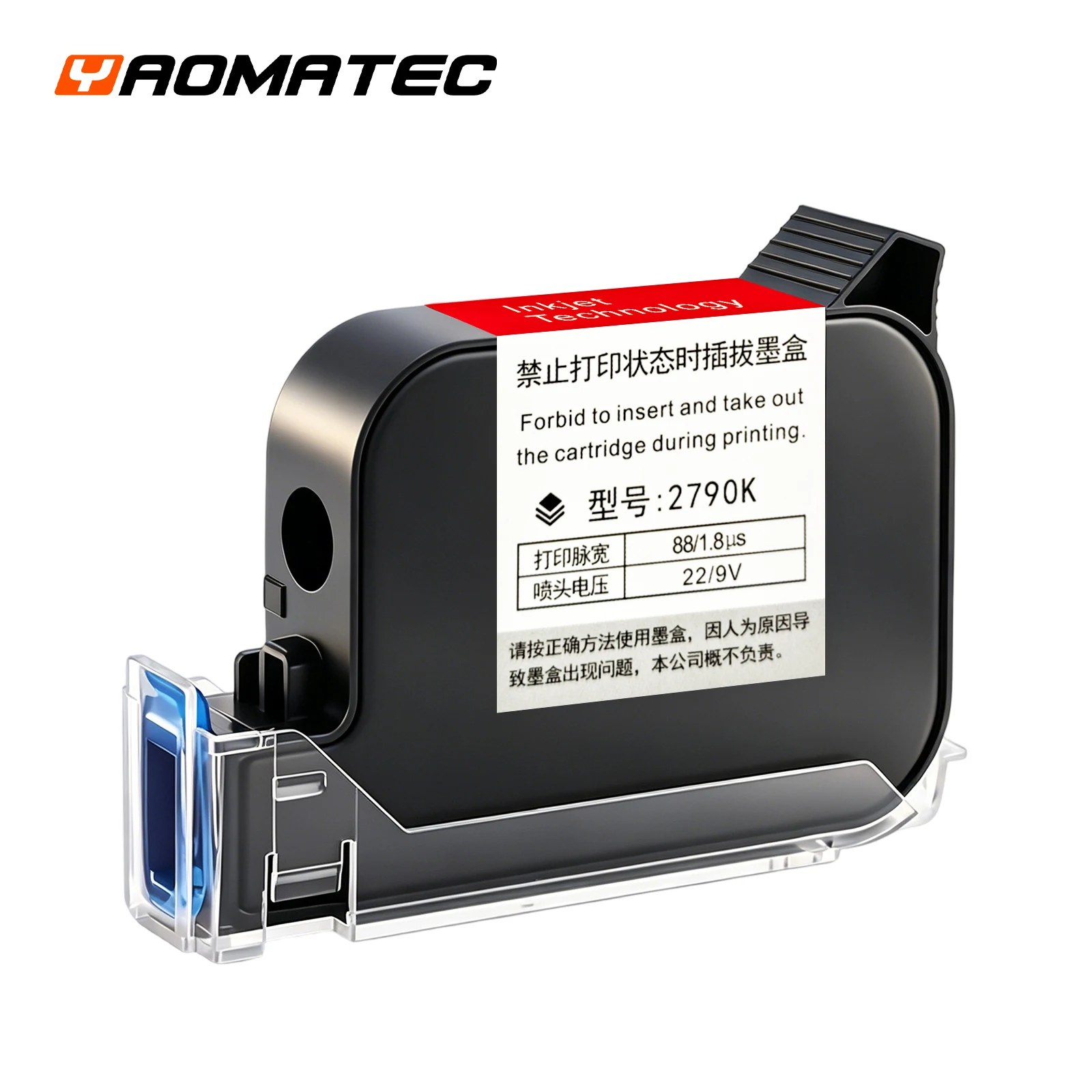 

Yaomatec 2790K Eco Solvent Ink Cartridge 12.7mm Fast Dry for Non Encrypted Portable Inkjet Printer