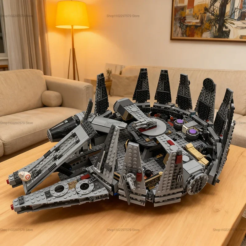 2026 New Advanced Spaceship Building Blocks Set Creative DIY STEM Toy for Kid Adults Birthday Gift Educational Model Kit 1381Pcs view 3