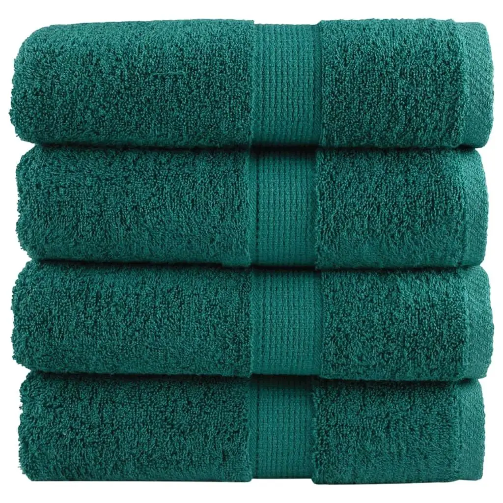 Premium Green Soap Towels SOLUND - Set of 4, 30x30 cm, 600 GSM Highly Absorbent