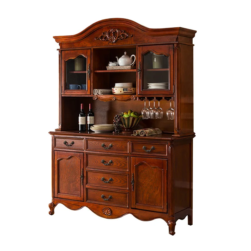 American side cabinet 1.3 meters, solid wood locker, storage cabinet AD199