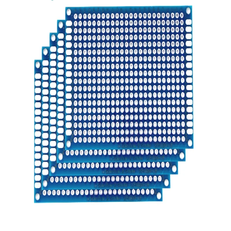 5/10PCS PCB Board Prototype Board Blue 3x7cm 4x6cm 5x7cm 7x9cm Double Sided Circuit Boards DIY Electronic Kit