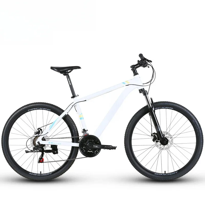 Mountain Bike Hack 350 X6 Aluminum Frame 21 Speed Variable Speed Mechanical Disc Brake