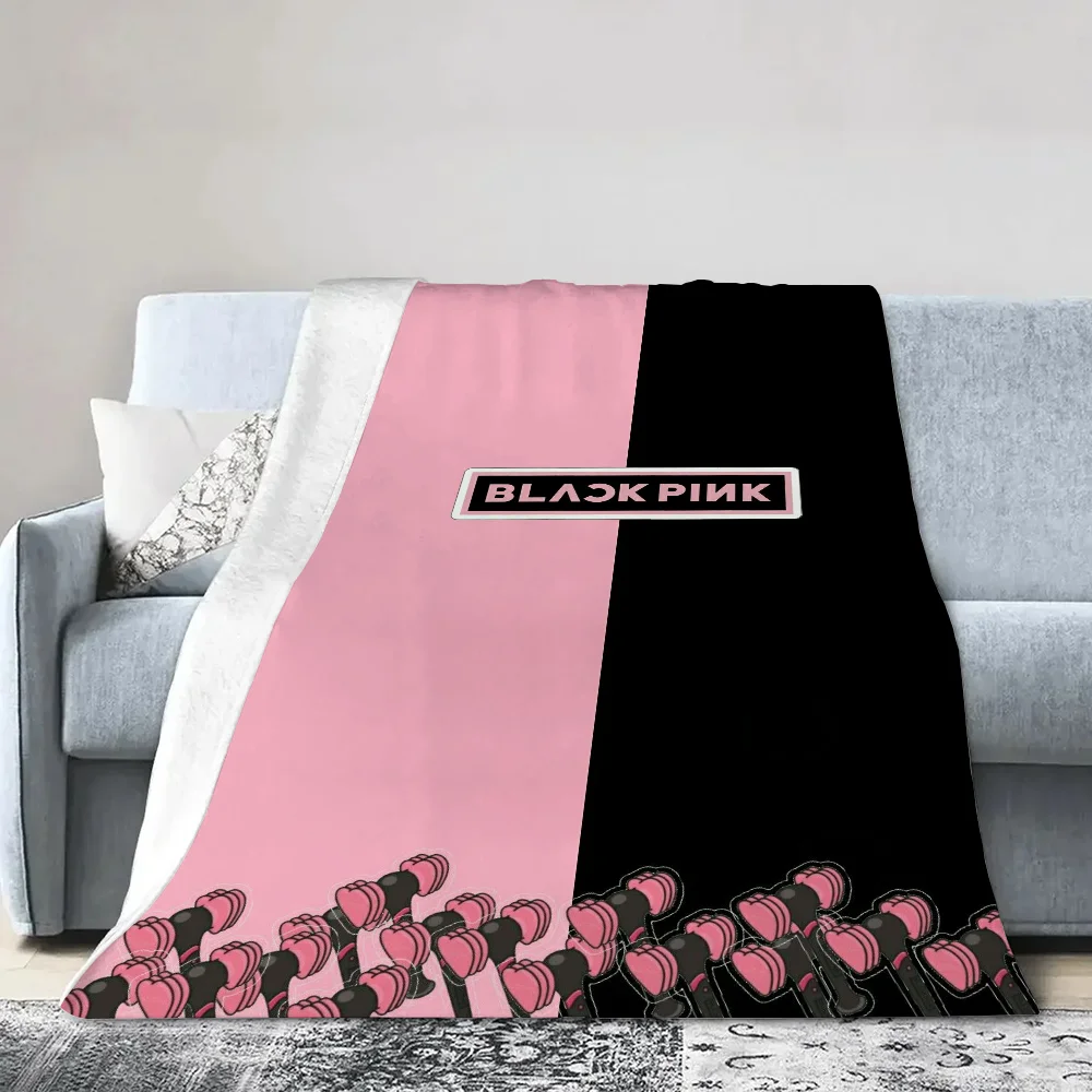 Kpop-BLACKPINK Bed Blanket for Sofas Luxury Throw Blankets Sofa Decoration Fluffy Soft Blankets & Throws Home Interior Nap Hairy