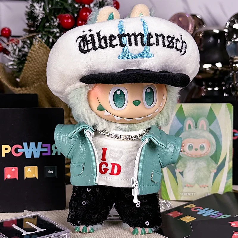 POP MART 라부부 인형 옷 세트 17cm 버섯 모자 GD 동일 스타일 1/2/3세대용