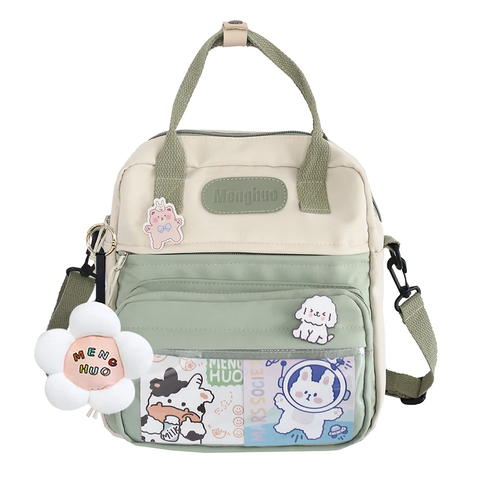 Casual Fashion Kawaii Backpack with Kawaii Pins And Accessories Shoulder Bag for Travel Shopping Student School for Outdoor Gift