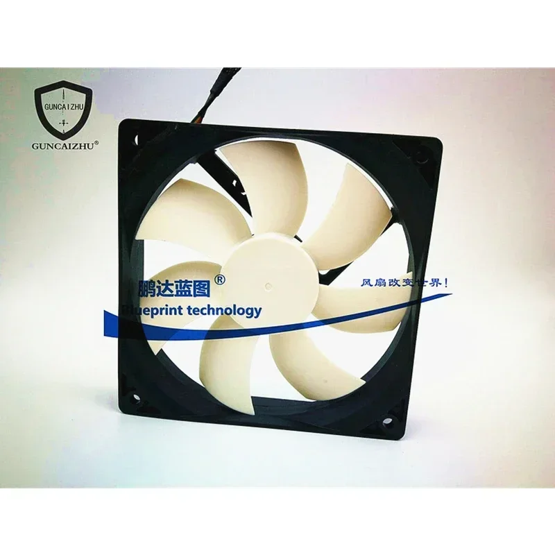 Fluid bearing 120x120x25mm cooling fan 12025 120MM 12cm  Computer case CPU Cooling fan 12V  0.33A  fan with PWM 4pin