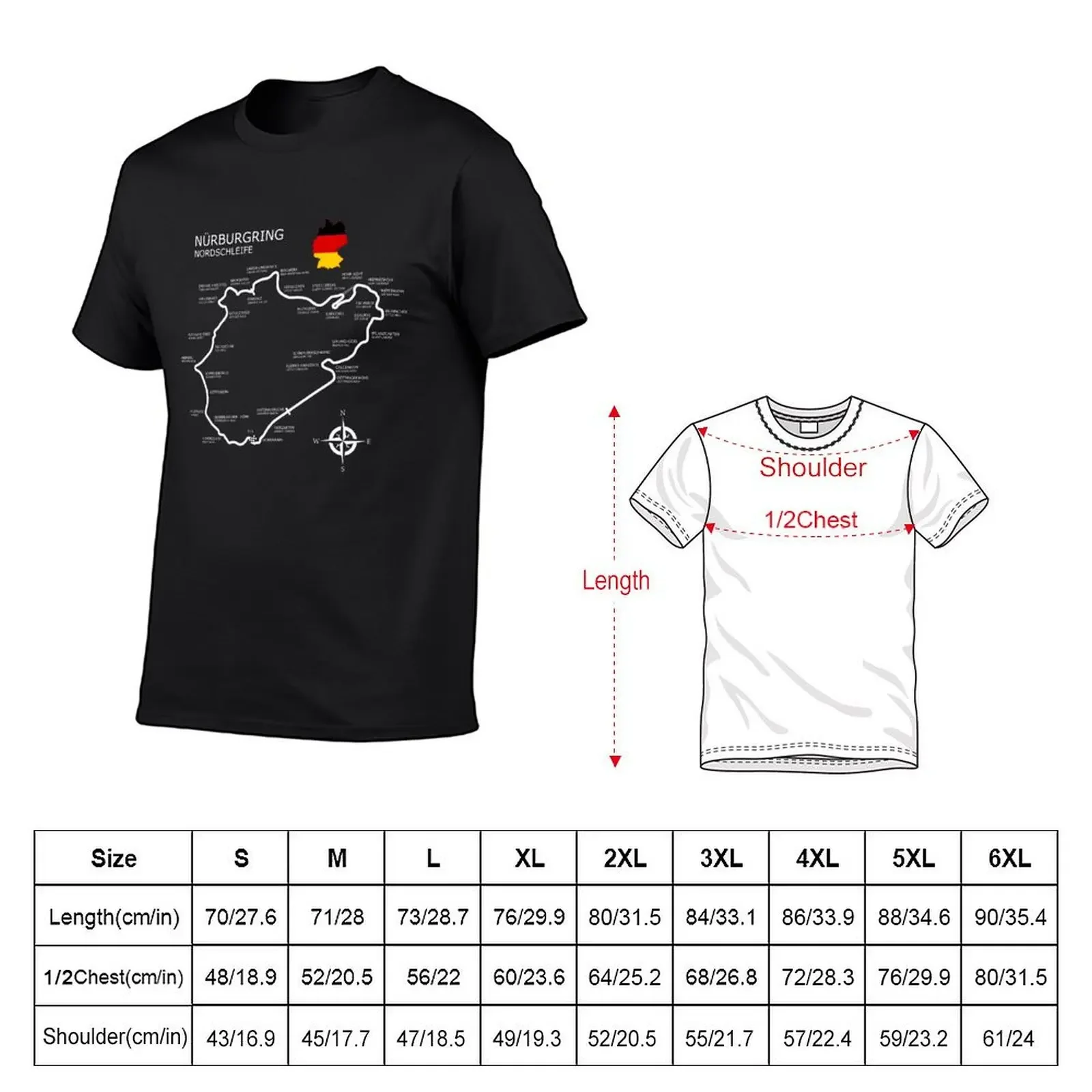 The Nurburgring-nordschleife เสื้อยืดวินเทจเสื้อผ้าสีดำเด็กชายผิวขาวเสื้อยืดแชมป์