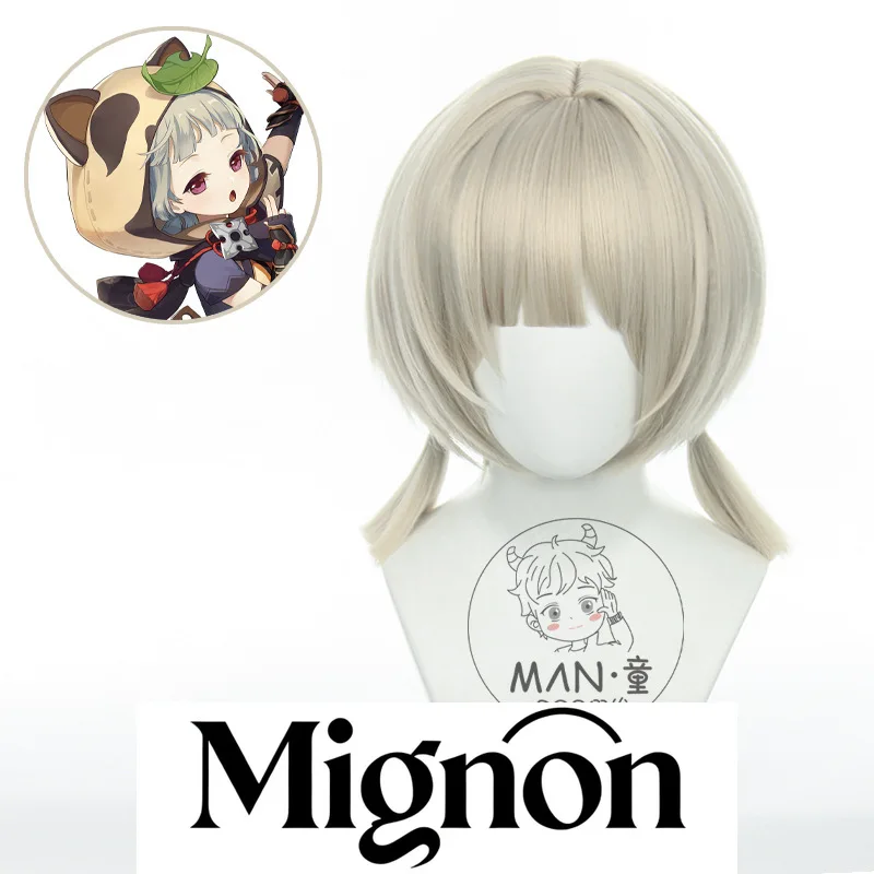 

Genshin Impact Sayu Cosplay Wig Shrine Ninja Inazuma Twin Braids Halloween Gift