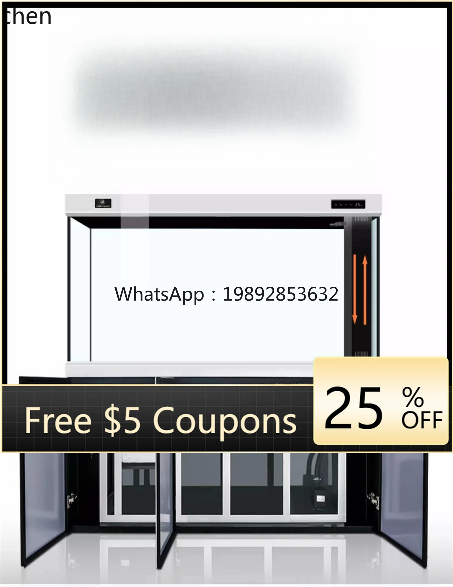 

YGG ultra-white fish tank smart small and medium living room screen bottom filter ecological glass aquarium