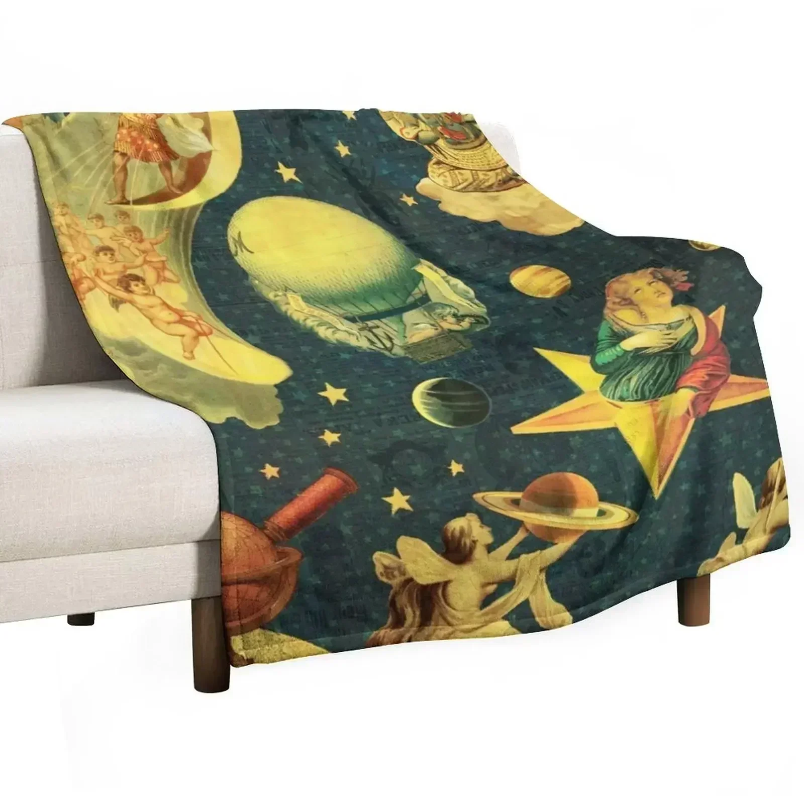

smashing mellon collie star 2021 Throw Blanket Camping Quilt Plush Blankets