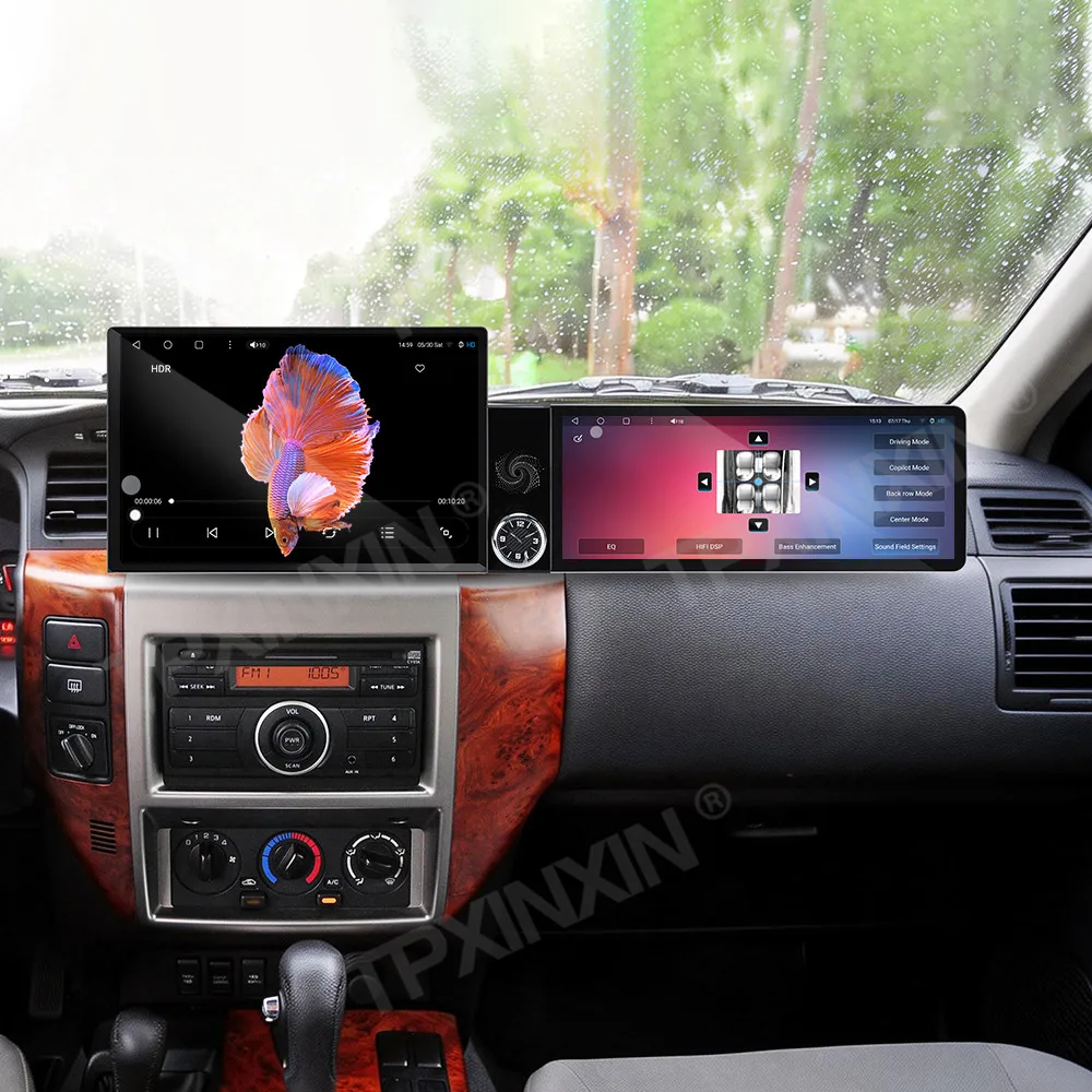 Different Type Dual Screen Car Radio For Nissan Patrol Y61 2004-2014 Car Multimedia Video Player GPS Navigation Carplay Unit
