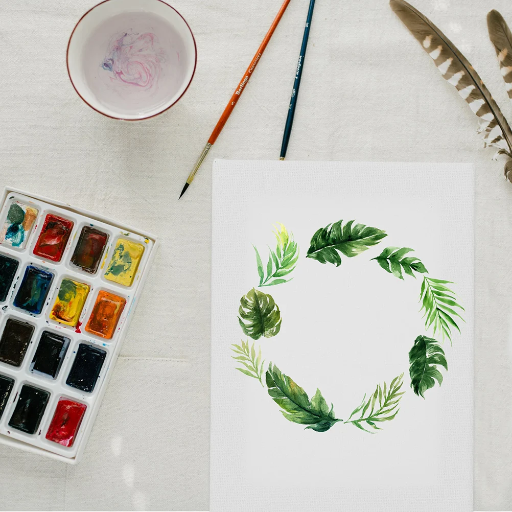 

3pcs Oil Painting Canvas Boards White Cloth Panels for Acrylic Art Sketchpad Kids Drawing Teaching Learning Birthday Art