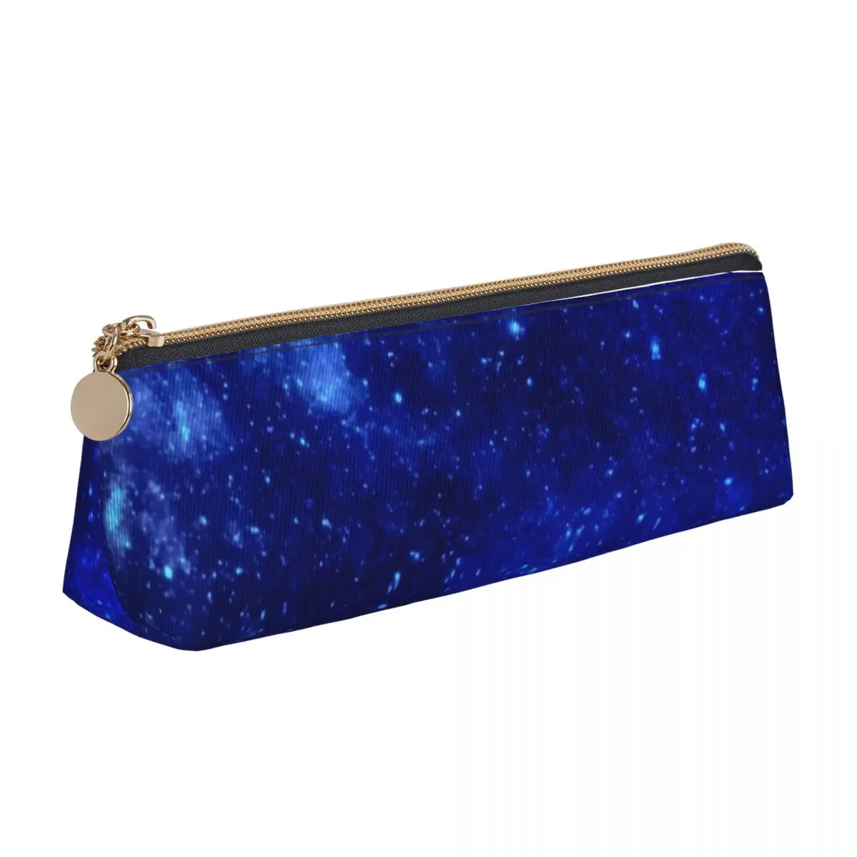 Blue Galaxy Sky Pencil Case Astronomy Print PU Leather Pencil Box Boy Girl Kawaii Large School Pencil Cases Supplies