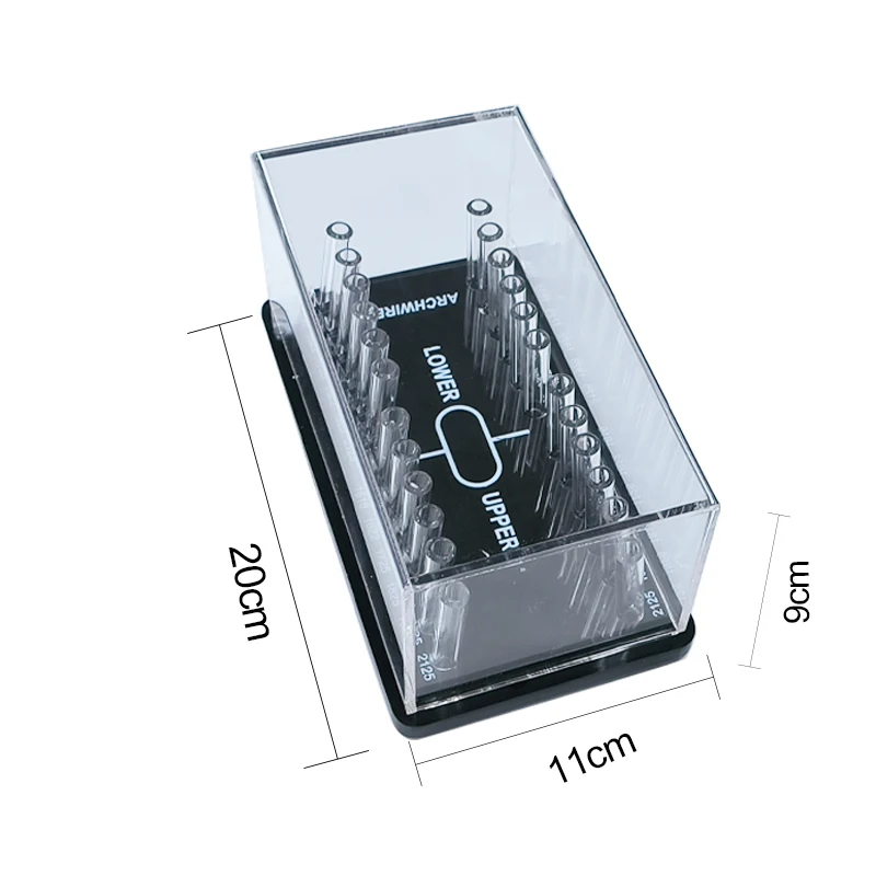 Dental Orthodontic Round Archwire Box Acrylic Dispenser Placing Box Arch Wires Holder Dentistry Instrument