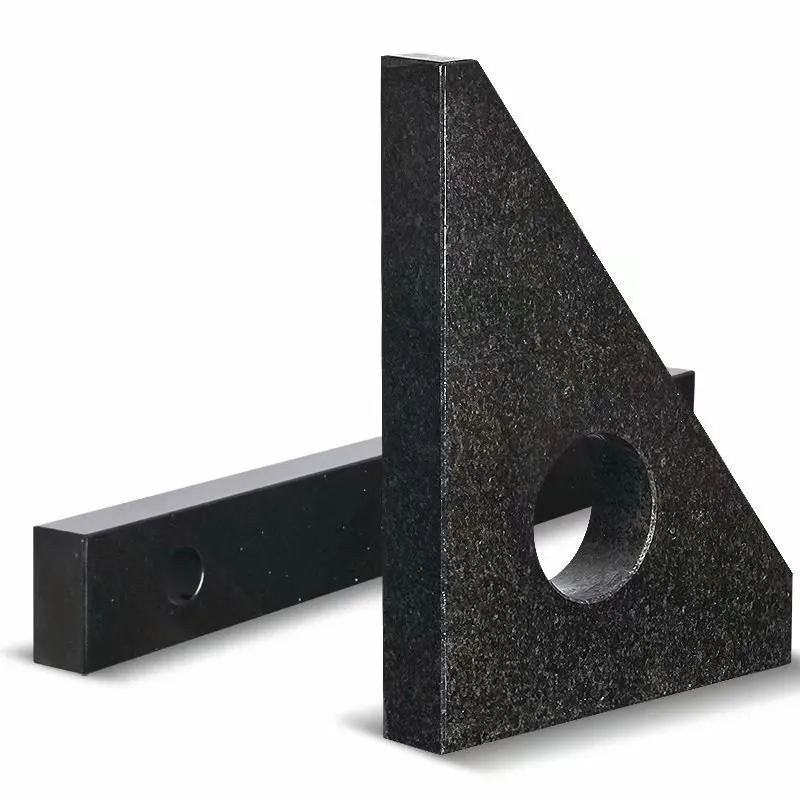 High precision black granite panel wooden box angle ruler main square gauge