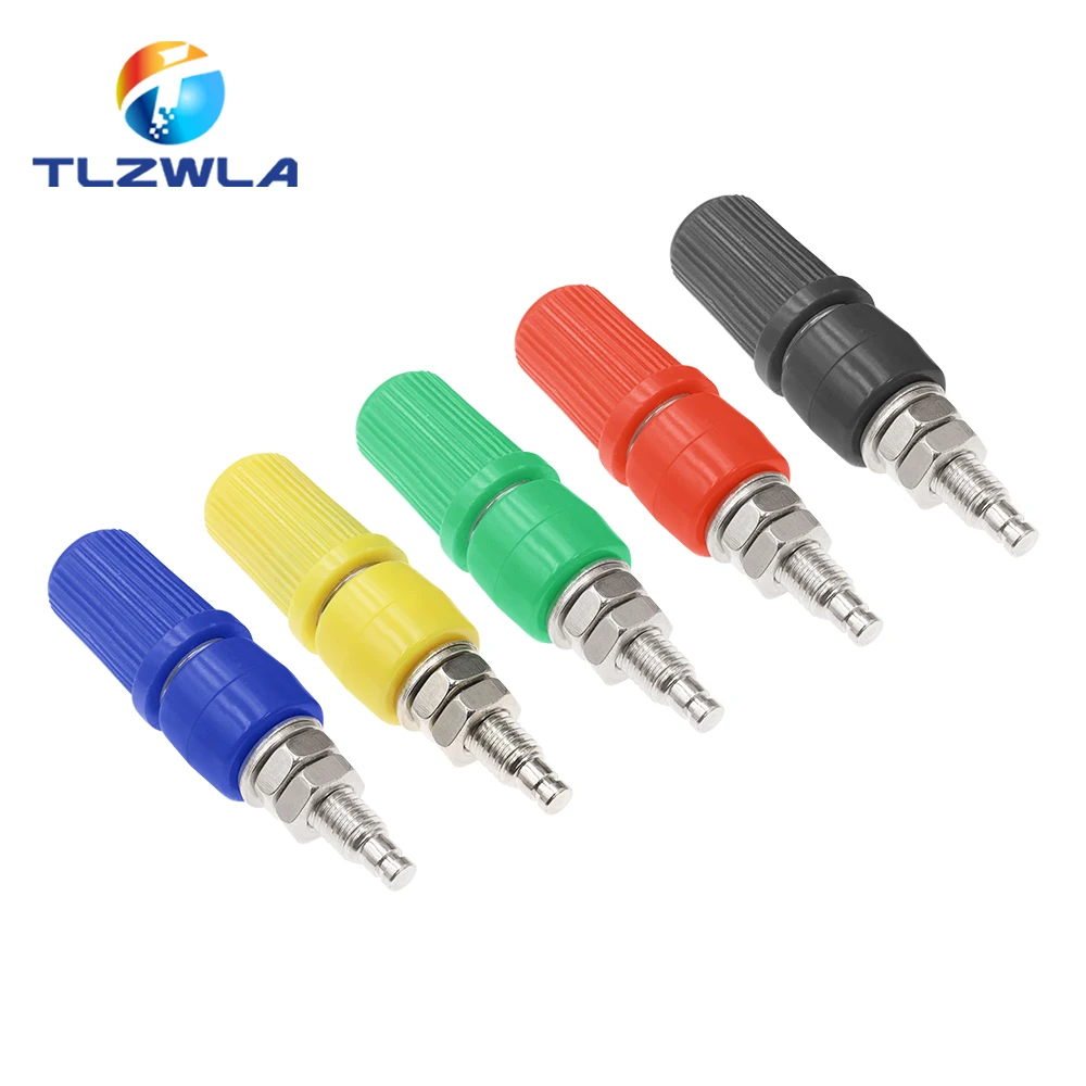 4mm Banana Socket Binding Post Nut Banana Plug Jack Electrical Connector Terminal DIY Parts