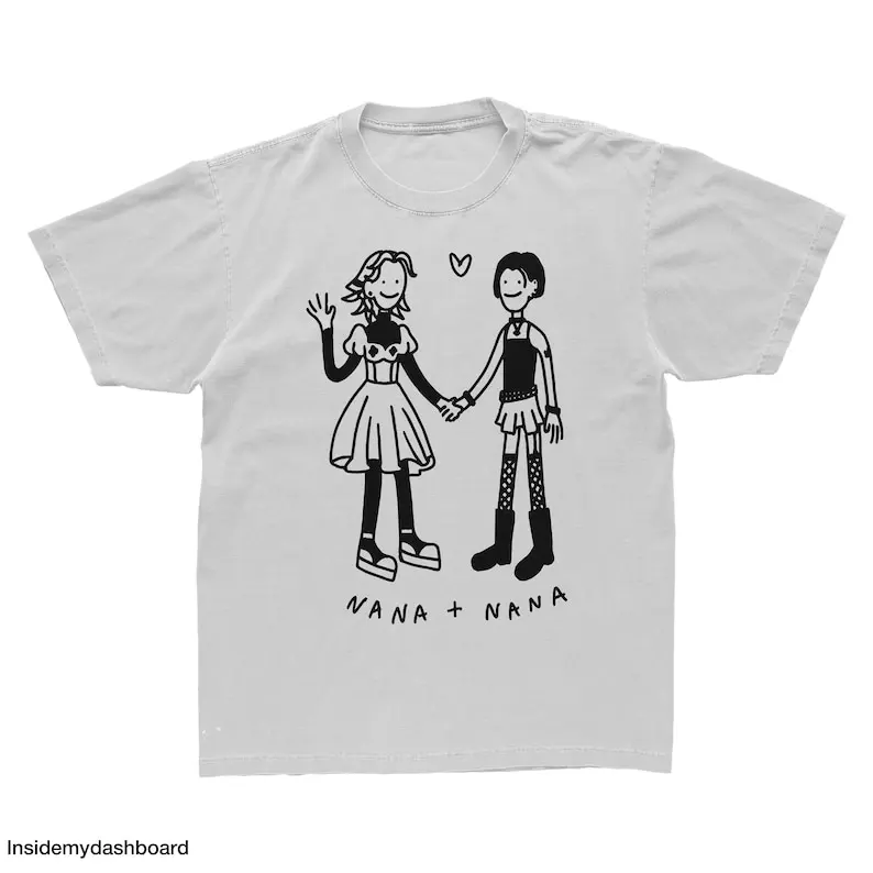 Nana Hachi Anime Merch T-Shirt  Ai Yazawa Manga