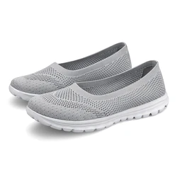 Summer Shoes Woman Mesh Sneakers Slip On Women Flats Loafers Casual Breath Walking Shoes Female Fashion Tenis Soft