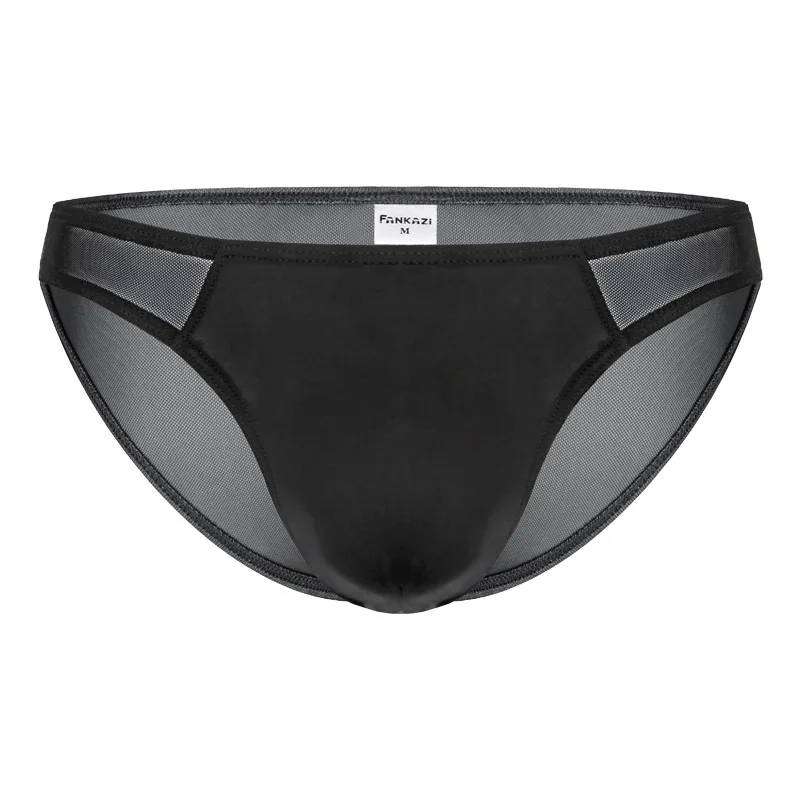 

Men's Mesh Briefs Transparent Low Waist Underwear Ultra-thin Breathable Panties