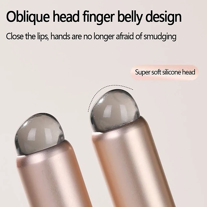 1 個シリコーンリップブラシ丸頭ブラシコンシーラーブラシリップブラシ指パルプブラシ口紅カバーメイクブラシメイクツール