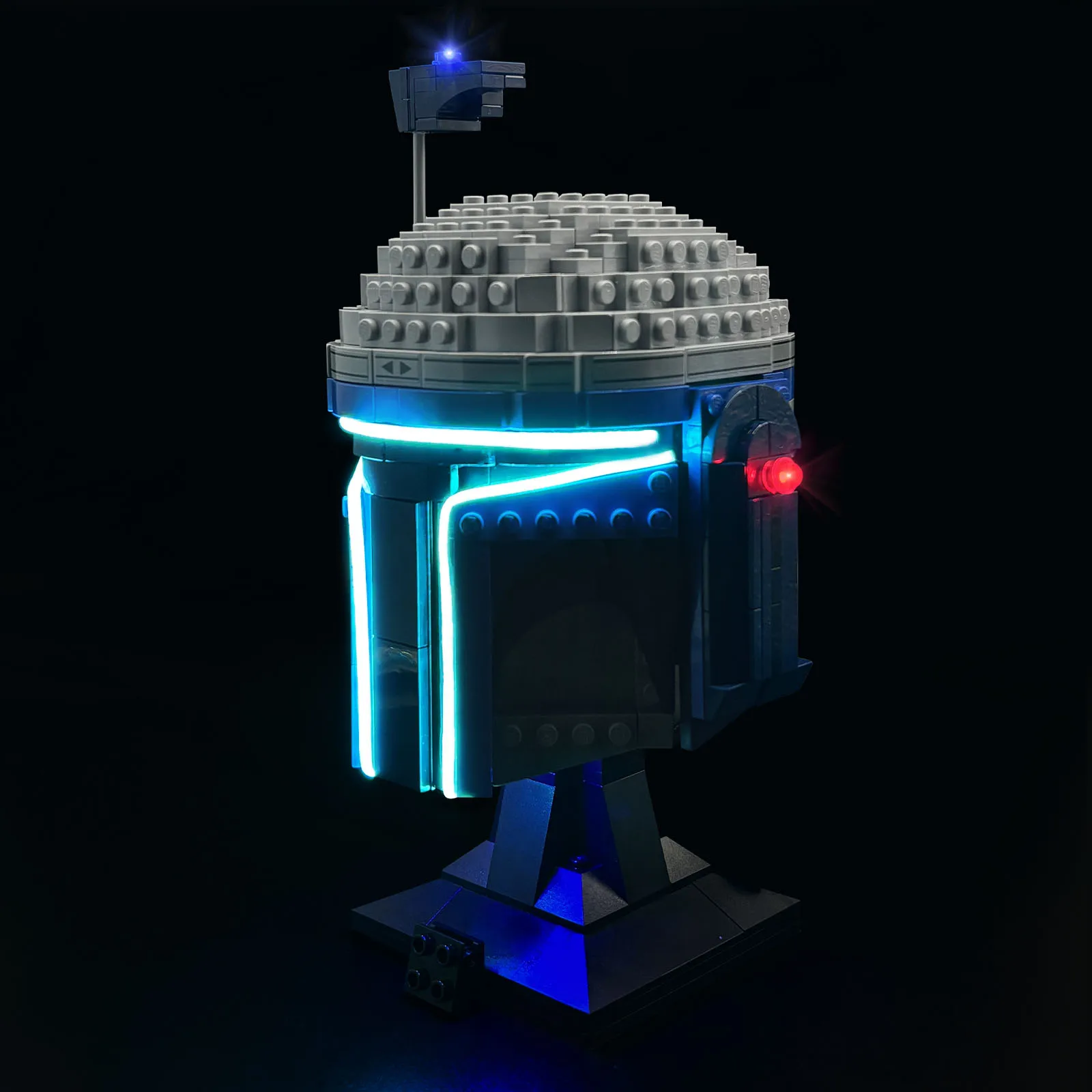 LYBMTWF LED-lichtset compatibel met Lego 75408 Jango Fett-helmbouwstenen (exclusief de modelstenen)