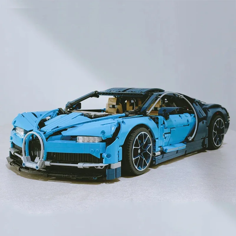 

Technical 3599Pcs 1:8 Blue Chirons Racing Car Building Blocks Super Sports Vehicle Assemble Bricks Toys Gifts For Kids Boy Adult