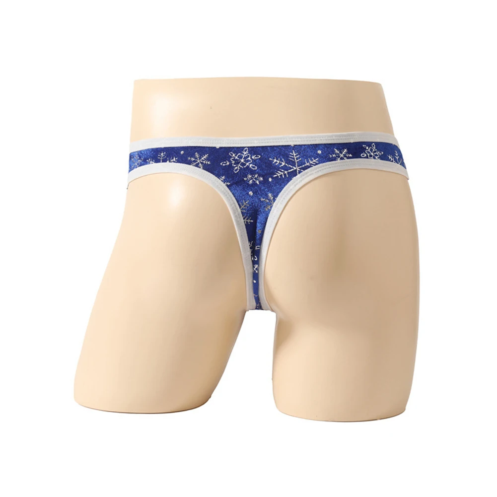 عيد الميلاد الرجال سيور ملخصات الفيل جذع الحقيبة المطبوعة سراويل الملابس الداخلية سيسي الملابس الداخلية G-سلاسل حجم واحد