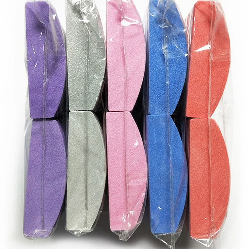 

20pcs Sponge Nail File Art Tool Polishing Multicolor Double sided Nail Board Files Thick Nails Manicure Salon