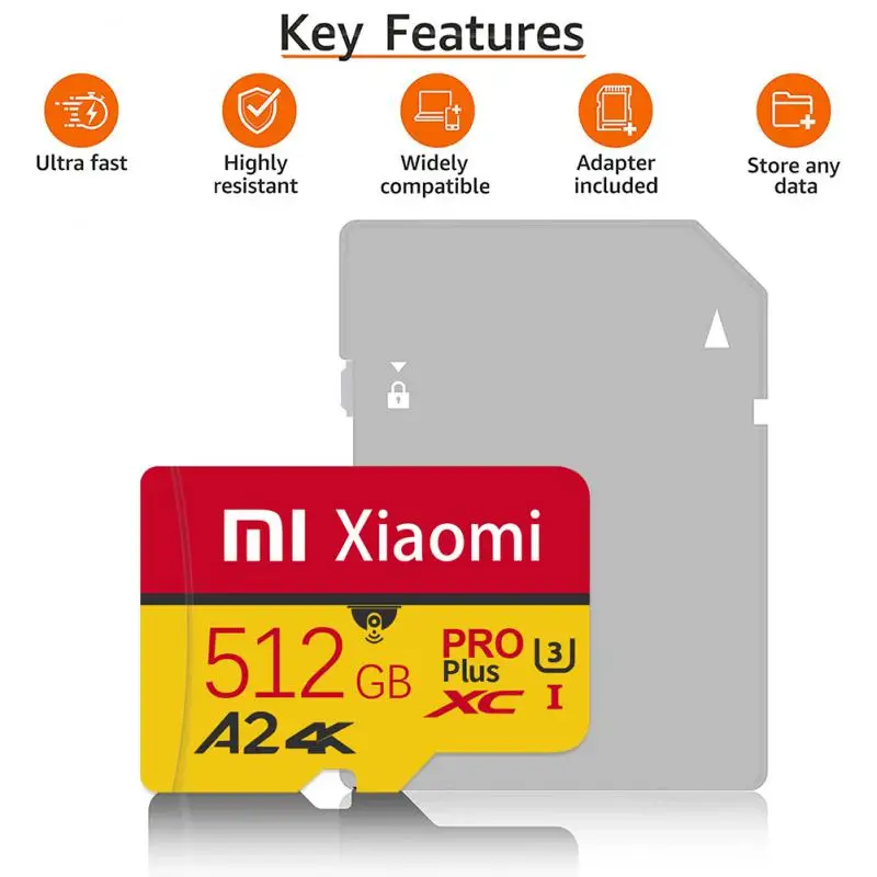 Xiaomi Memory Card 2TB 1TB Class10 V60 A2 TF Card 512GB Mini SD Card 128GB High Speed Micro TF SD Card 256GB For Nintendo Switch